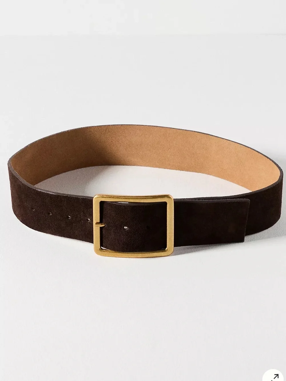 Anthropologie Wide Square Buckle Belt
